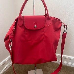 Longchamp red medium